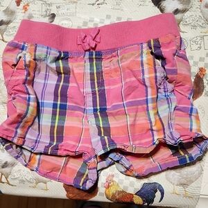 Plaid Pink Kids Shorts